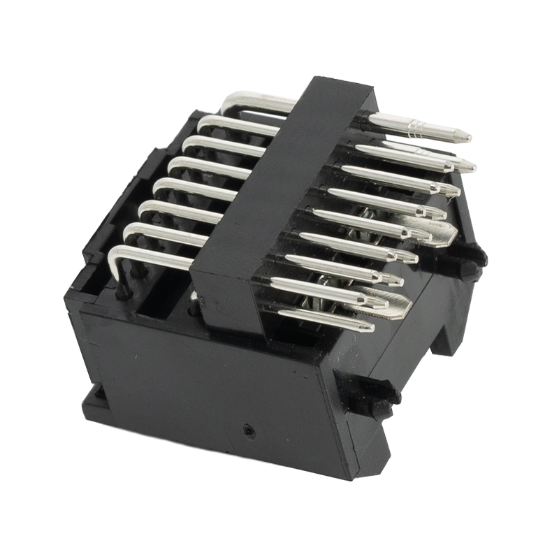 16-Pin Round Pin Horizontal Socket With Fuse