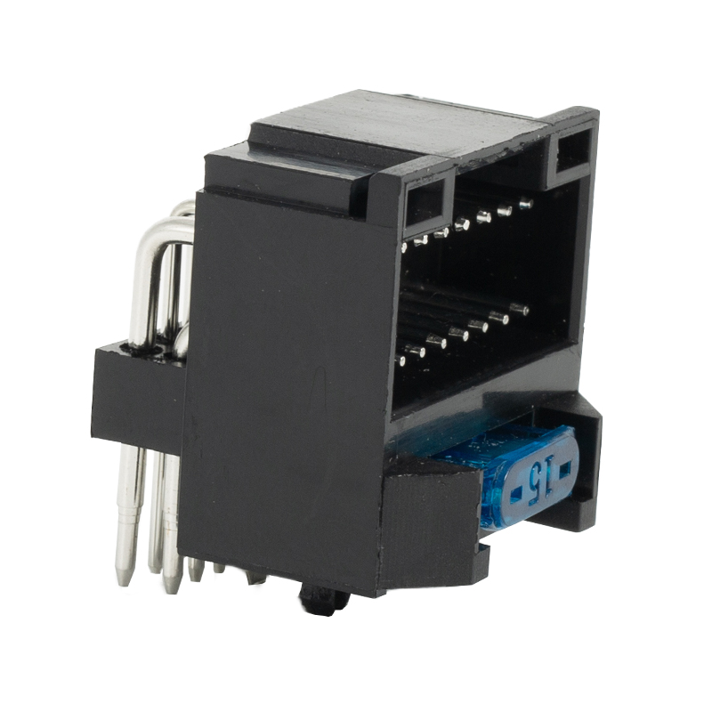 16-Pin Round Pin Horizontal Socket With Fuse