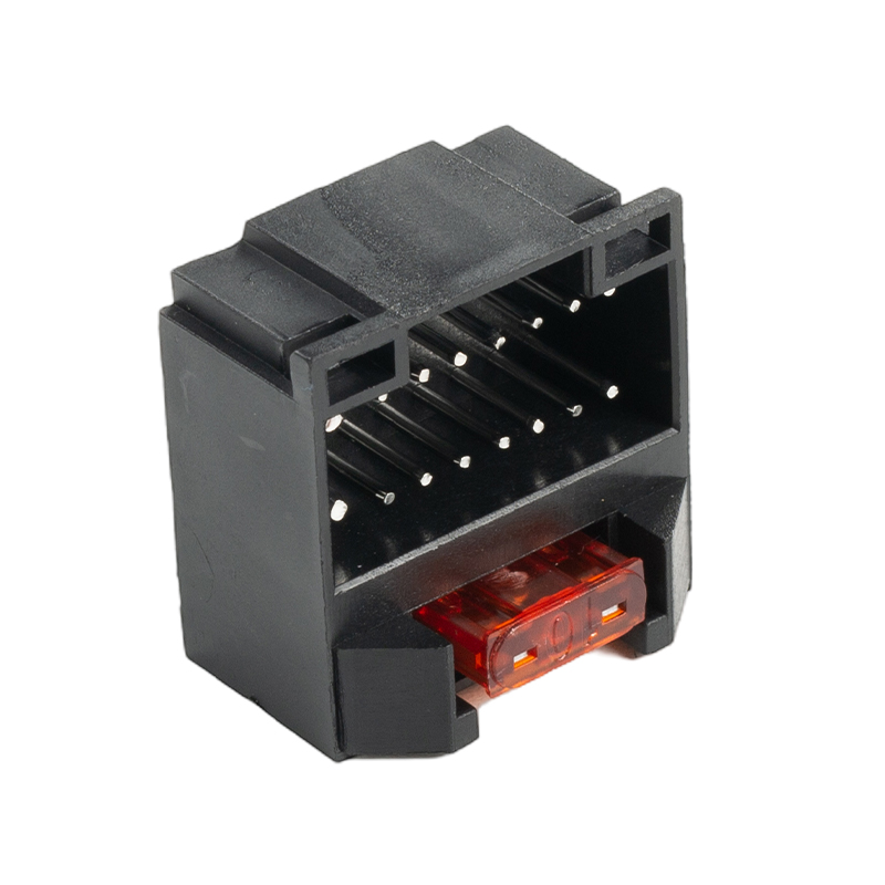 16-Pin Round Pin Vertical Socket With Fuse