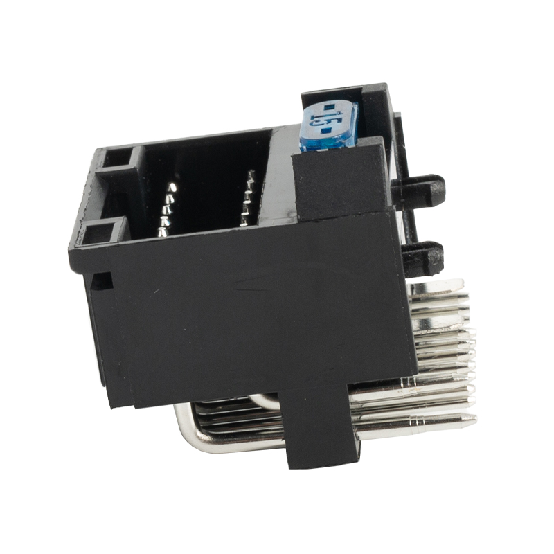 16-Pin Round Pin Horizontal Socket With Fuse