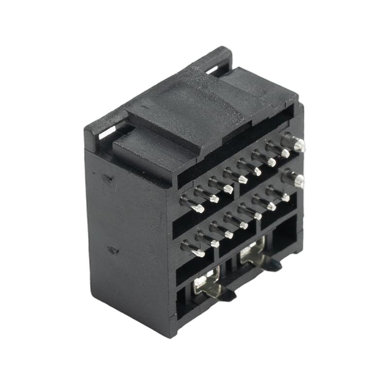 16-Pin Round Pin Vertical Socket With Fuse