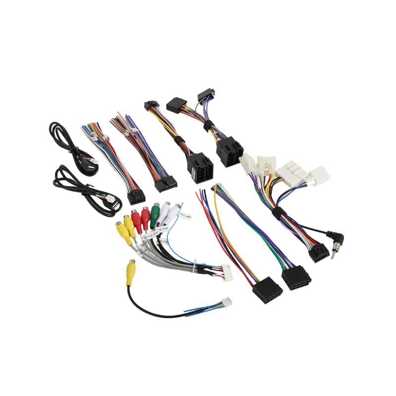 Car Android Navigation 16P To ISO Male Connector Cable
